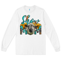 White Western Show Mom Sheep Long Sleeve Tee - LillyAllenDesigns
