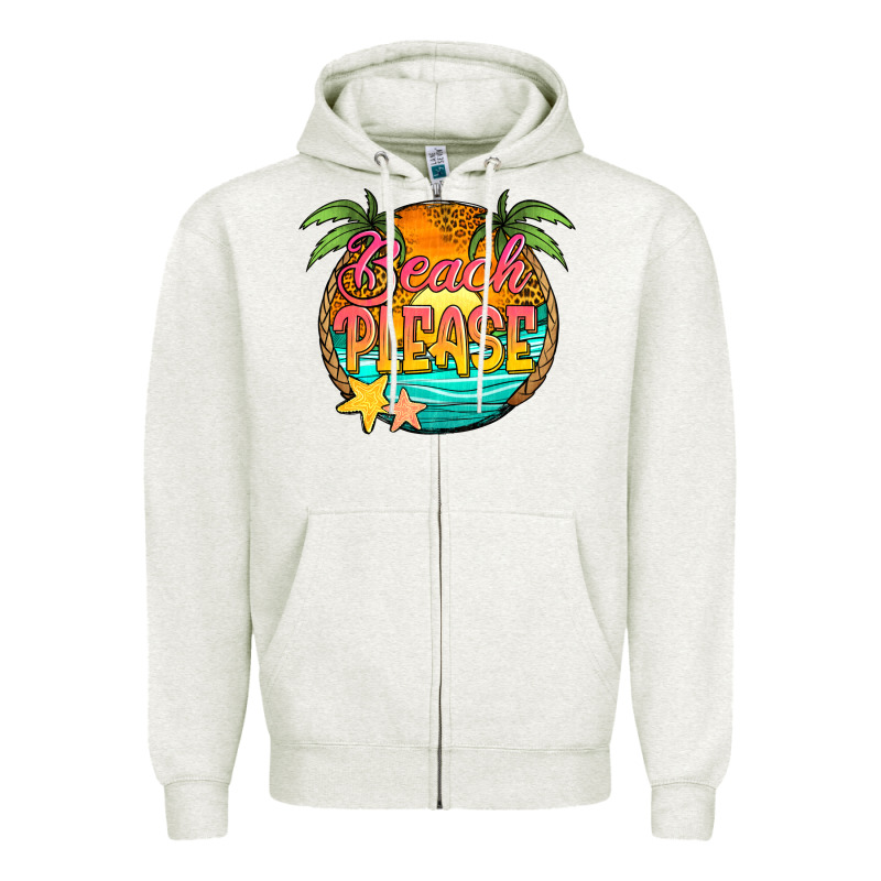 Beach Please Zipper Hoodie by Jasminsmagicworld | Teevron