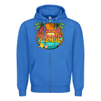 True Royal beach please Zipper Hoodie - Jasminsmagicworld