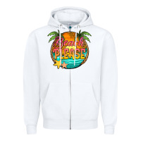 White beach please Zipper Hoodie - Jasminsmagicworld