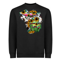 Black Cowhide Michigan map Heavyweight Sweatshirt - RanaPortraitStore