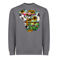 Storm Cowhide Michigan map Heavyweight Sweatshirt - RanaPortraitStore