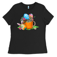 Black Easter Coffee Ladies Tee - CowhideDigitalArt