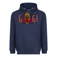 Navy Gigi Lady Of Guadalupe Heavyweight Hoodie - Jasminsmagicworld