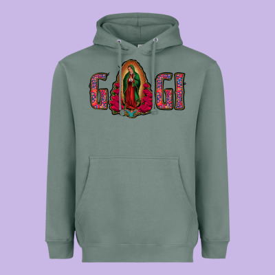 Gigi Lady Of Guadalupe Heavyweight Hoodie Designed By Jasminsmagicworld