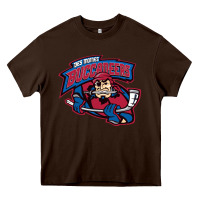 Chocolate Brown us, buccaneers, des moines art Heavy Core Tee - DesigneFamous