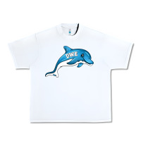 White dolphin dwe Urban Heavy Tee - CowhideDigitalArt