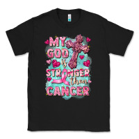 Black My God is stronger than Cancer Classic Tee - FaDigitalArtStudio