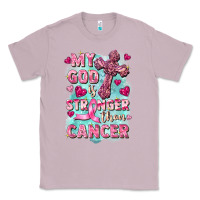 Lilac My God is stronger than Cancer Classic Tee - FaDigitalArtStudio