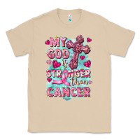 Mushroom My God is stronger than Cancer Classic Tee - FaDigitalArtStudio
