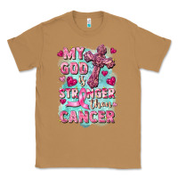 Toasted Coconut My God is stronger than Cancer Classic Tee - FaDigitalArtStudio