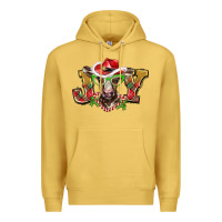 Antique Gold christmas joy baby cow Premium Hoodie - BarkalooDesign