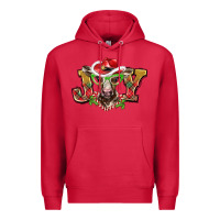 Cardinal christmas joy baby cow Premium Hoodie - BarkalooDesign