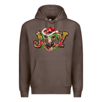 Coffee christmas joy baby cow Premium Hoodie - BarkalooDesign