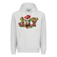 Dove Grey christmas joy baby cow Premium Hoodie - BarkalooDesign