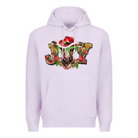 Lilac christmas joy baby cow Premium Hoodie - BarkalooDesign