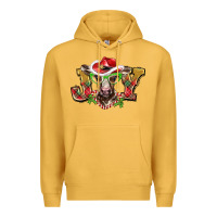 Mustard christmas joy baby cow Premium Hoodie - BarkalooDesign