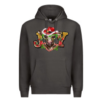 Smoke christmas joy baby cow Premium Hoodie - BarkalooDesign