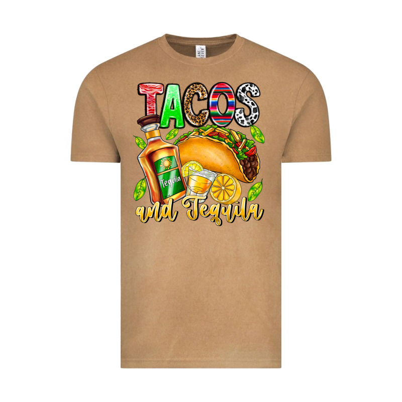 Tacos And Tequila Vintage Tee by CowhideDigitalArt | Teevron
