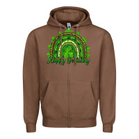Chestnut st. patrick's day happy go lucky Zipper Hoodie - RanaPortraitStore
