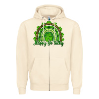 Sandshell st. patrick's day happy go lucky Zipper Hoodie - RanaPortraitStore