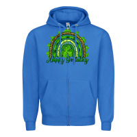 True Royal st. patrick's day happy go lucky Zipper Hoodie - RanaPortraitStore