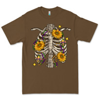 Cacao mardi gras chest sunflowers skeleton Premium Tee - FaDigitalArtStudio