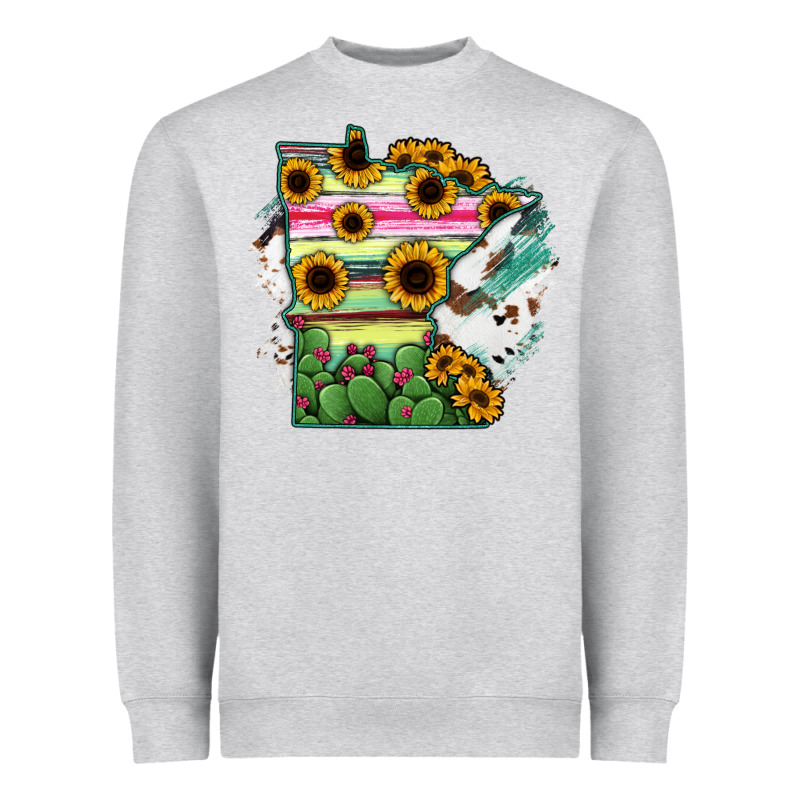 Minnesota State Map Heavyweight Sweatshirt by RanaPortraitStore | Teevron