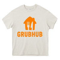 Cream Grubhub t-shirt Heavy Core Tee - DesigneFamous