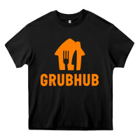 Black Grubhub t-shirt Heavy Core Tee - DesigneFamous