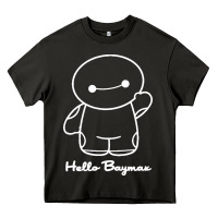 Asphalt hello baymax Heavy Core Tee - DesigneFamous