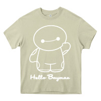 Mossy hello baymax Heavy Core Tee - DesigneFamous