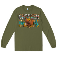 Army Green chicken mom Long Sleeve Tee - LillyAllenDesigns