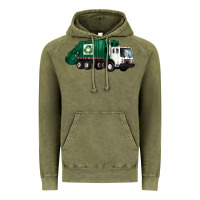 Vintage Olive recycle truck Vintage Hoodie - Artiststas