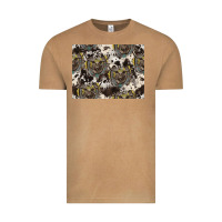 Vintage Camel Longhorn Pattern Vintage Tee - CowhideDigitalArt