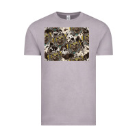 Vintage Zinc Longhorn Pattern Vintage Tee - CowhideDigitalArt