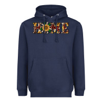 Navy christmas home with windmill Heavyweight Hoodie - RanaPortraitStore