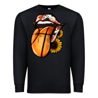Black Basketball Tongue Premium Sweatshirt - Jasminsmagicworld