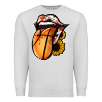 Dove Grey Basketball Tongue Premium Sweatshirt - Jasminsmagicworld