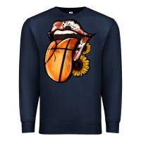 Navy Basketball Tongue Premium Sweatshirt - Jasminsmagicworld