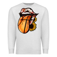 Oatmeal Heather Basketball Tongue Premium Sweatshirt - Jasminsmagicworld