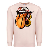 Pale Pink Basketball Tongue Premium Sweatshirt - Jasminsmagicworld