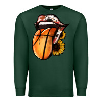 Sports Green Basketball Tongue Premium Sweatshirt - Jasminsmagicworld