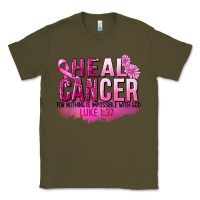 Army Green Heal Cancer for nothing is impossible Classic Tee - FaDigitalArtStudio