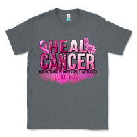 Charcoal Heather Heal Cancer for nothing is impossible Classic Tee - FaDigitalArtStudio