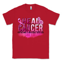 Red Heal Cancer for nothing is impossible Classic Tee - FaDigitalArtStudio