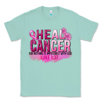 Seafoam Heal Cancer for nothing is impossible Classic Tee - FaDigitalArtStudio