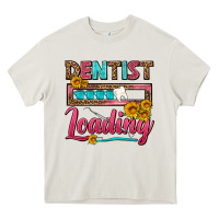 Cream Dentist Loading With Coffee Mug Heavy Core Tee - FaDigitalArtStudio