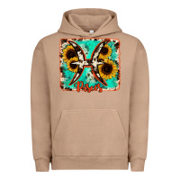 Pigment Burro pisces turquoise cowhide Urban Hoodie - RanaPortraitStore
