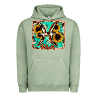 Pigment Oil Green pisces turquoise cowhide Urban Hoodie - RanaPortraitStore